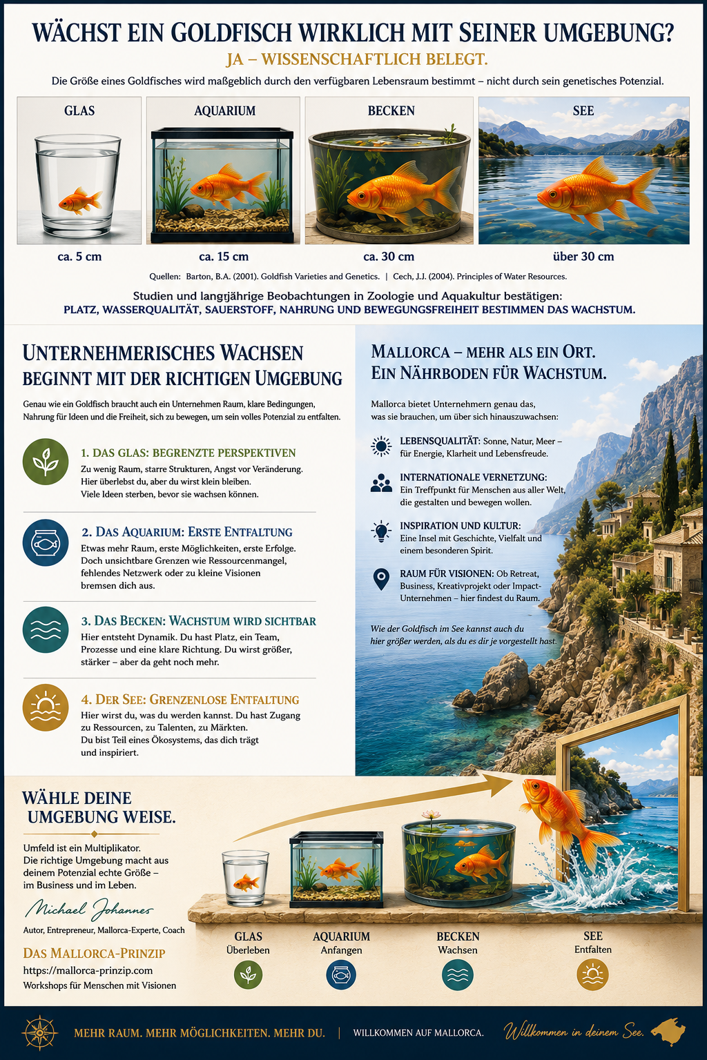 Wie der Goldfisch im See – Unternehmerisches Wachsen auf Mallorca