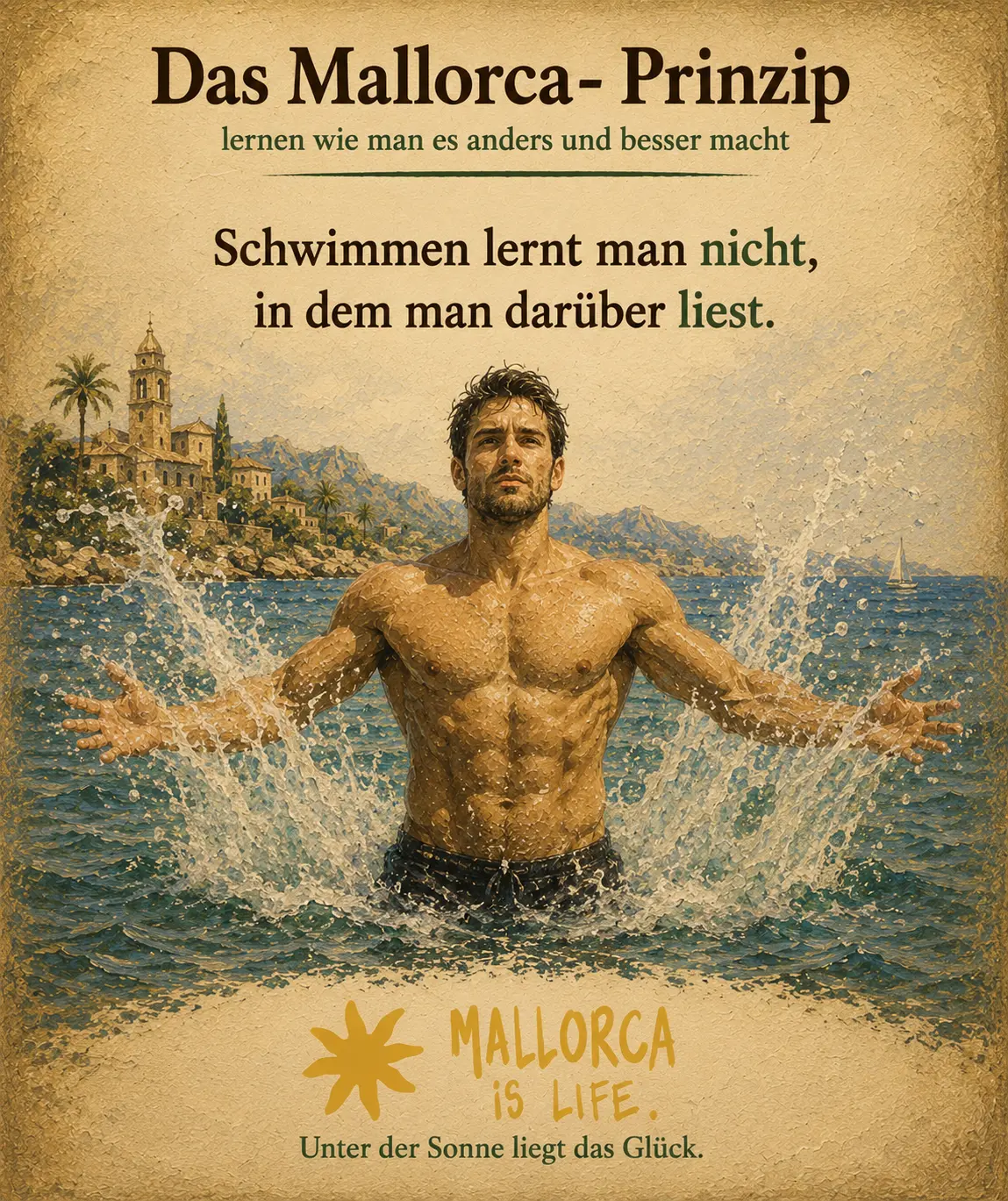 Schwimmen lernt man nicht, indem man darüber liest
